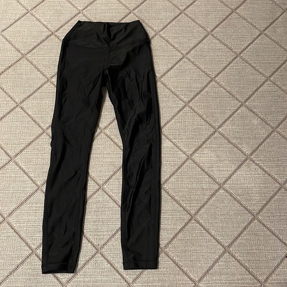 Weworewhat shiny high waisted black leggings - Picture 2 of 3